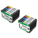 Supricolor Compatible 29 29XL Ink Cartridges, Work for Expression Home XP-255 XP-452 XP-352 XP-245 XP-255 XP-342 XP-247 XP-442 XP-235 XP-432 XP-332 XP-335 XP-435 (2 Sets+ 2BK)