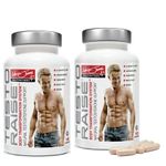 Adrian James Nutrition - Testoraise (2 Pack) Testosterone Supplements for Men, Premium Grade Testosterone Booster with Ashwagandha, Maca Root, Fenugreek, Magnesium, Zinc, Boron, Vitamin D3 & E