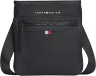 Tommy Hilfiger Men’s Essential PU Mini Crossover Bag, Black (Black), One Size