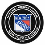 FANMATS NHL New York Rangers Nylon Face Hockey Puck Rug