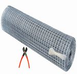 SAI PRASEEDA UV Stabilized 18 Guage Welding Wire Garden Fencing Iron Net_Tree Guard Net_Anti Bird Net_3 Feet Height X 40 Feet Length_with 1 Cutter and 100 PVC Tags SP50