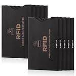 VULKIT RFID Blocking Sleeves 10 Pcs Credit Card Holders, Anti-Theft RFID Blocker Sets Travel Essentials Fits Bags & Purses