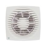 Airflow Aura 150HT Bathroom Extractor Fan – Humidity Sensor (60-90% RH) with Timer, Quiet 35 dB, IPX4, 235 m³/h, 150mm Duct