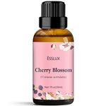 Cherry Blossom Essential Oil, ESSLUX Aromatherapy Oils for Diffuser, Massage, Soap, Candle Making, Perfume - 30ML