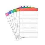 PAPERAGE Lined Legal Pads, (Rainbow