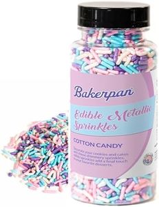 Bakerpan Edible Pastel Colors Sprinkles for Cupcakes, Pastel Jimmies Sprinkles Edible for Cake Decorating - 4.3 Ounces (Made in USA)
