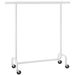 SONGMICS Clothes Rack, Heavy-Duty Garment Rack, 286.6 lb Load Capacity, Clothing Rack, Matte White UHSR011W01