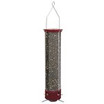 Droll Yankees YCPD-90-M Squirrel Proof Dipper Collapsing Perch Bird Feeder, 5-Pounds, Burgundy