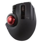 Elecom EX-G PRO Trackball Mouse, Wireless Bluetooh, 2.4GHz, USB Wired, 3 Type Connection 8 Button Function, Ergonomic 34mm Smooth Ball, PC/Laptop, Windows11/ MacOS, M-XPT1MRXBK