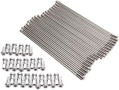 Tusk Motorcycle Spoke Kit - Rear 19" Silver Spoke/Silver Nipple For Kawasaki KX250 1999-2007,2019-2025