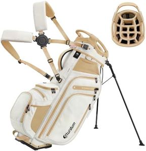 Sturdum 14 Way Golf Stand Bag with 12 Pockets n Full-Length Dividers