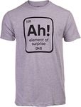 Ah! The Element of Surprise | Funny Science Teacher Sarcastic Joke Saying Comment Phrase Men T-Shirt-(Adult,2XL)