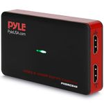 Pyle Video Game Capture Card Device with Video Recorder, HDMI Output, Full HD 1080P Live Streaming, USB, SD, PC, DVD - PHDRCB48.6