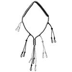 PSKOOK Duck Call Lanyard Paracord Hunting Goose Calls 12 Adjustable Loops Outdoor Predator Gear for Pheasant Waterfowl Hand Braided Necklace