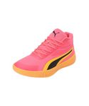 Puma Unisex-Adult Court PRO Sunset Glow-Sun Stream Basketball Shoe - 9 UK (31082901), Orange
