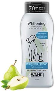 Wahl USA Whitening Shampoo White Pear scent for Pets – Whitening & Animal Odor Control with Silky Smooth Results for Grooming Dirty Dogs – 24 oz - Model 820001A