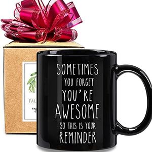 FALJIOK Thank You Gifts for Man Women, Funny Coffee Mug Gifts for Friends Coworkers Boss Employee Mentor, Inspirational Friendship Gifts for Birthday