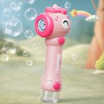 Storio Bubble Wand Machine for Kids 3+ Years - Unicorn | Automatic Bubble Maker Toy with LED Lights & 12 Bubble Holes | Outdoor Bubble Toy for Boys Girls | Birthday Return Gifts Party Favors for Kids