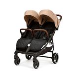 Ickle Bubba Venus Prime Double Stroller - Biscuit