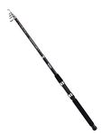 Mitchell Adventure II Tele Spinning Rod, Fishing Rod, Spinning Rods, Allround Fishing, Durable Glass Composite Spin Fishing Lure Rods for Freshwater and Sea Fishing, Unisex, Black/Orange, 1.8m | 4-15g