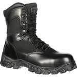 Rocky Men's Alpha Force 8 Inch Side Zip ST Work Boot,Black,11 M US