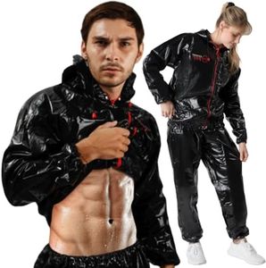 Dripp Fit Sauna Suit 0.32mm Premium PVC Construction - Heavy Duty Sweat Suit for Weight Loss That Fits Men and Women - Includes Machine Washable Bag for Easy Care (Medium)
