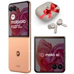 Motorola razr 50 Ultra (Peach Fuzz, 12GB RAM, 512GB Storage) | with Moto Buds+ | Moto ai | 4.0" External AMOLED Display | Snapdragon 8s Gen 3 | 6.9" AMOLED 165Hz Display | 32MP Selfie Camera