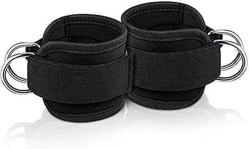 Ankle Strap for Cable Machines and Resistance Bands, Work Out Cuff Attachment for Home & Gym, Booty Workouts Kickbacks, Leg Extensions, Hip Abductors, for Women (2pcs)