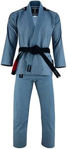 Playwell Adults Pro Elite BJJ Jiu Jitsu Grappling GI Suit - Grey (A3)