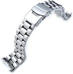 SEIKO 22mm Endmill watch band Diver SKX007, Brushed Solid Stainless Steel, Bracelet