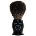 Parker Safety Razor 100% Black Badger Bristle Shaving Brush With Ebony Handle & Free Stand