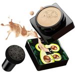 EHIOG Mushroom Head Air Cushion CC Cream, Beauty Cream, Mushroom Head BB Cream Foundation, Moisturizing Brightening Mushroom Head Light Oil Control Even Skin Tone- Natural