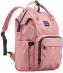 Kiddycare Diaper Backpack for Mom | Travel Backpack Featuring Baby Diaper Bags with Changing Station for Several Use, Waterproof Tote Bag Perfect for Maternity Baby Bags Stylish | Pink