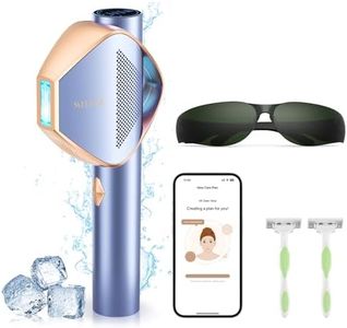 Salloot Epilazione Laser, 4-in-1 Smart PilotX™ APP IPL Epilatore Luce Pulsata per Donne e Uomini, indolore 5°C Sapphire Ice raffreddamento Intelligente per l’Epilazione a Casa (Glow 6 A+)