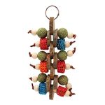 Rabbit Chew Toy, Bunny Cage Hanging Chew Toys Guinea Pig Chinchilla Bunny Toys Hanging Treat Teeth Care Molar Toys for Small Pets Toys for Chinchilla Guinea Pigs