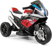 Costzon Kids Motorcycle, Licensed BMW 12V Battery Powered Ride on Motorcycle with Headlight, Horn, Music, MP3, USB Port, 3 Wheels Electric Motorcycle for Kids, Gift for Boys & Girls (Red)