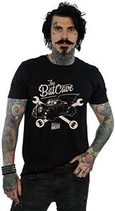 DC Comics Men's Batman The Original Mancave T-Shirt, Black, L