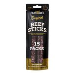 Hunters Droewors - 15 x 40g Original Beef Sticks/Droewors High Protein, Low carb, Thin Sticks of Authentic Beef Droewors, Convenient Snack – Original Beef Sticks/Droewors