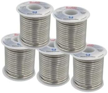 60/40 Solder for Stained Glass - $19.99 ea. / 1 lb. spools (5 pack), Made in USA