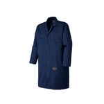 Pioneer Shop & Garage Work Coat - 4 Pockets - Action Back - Snap Double Placket Closure - for Mechanics - Navy