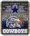 Northwest NFL Dallas Cowboys Unisex-Adult Woven Tapestry Throw Blanket, 48" x 60", Home Field Advantage