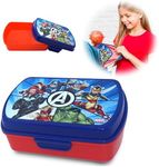 16cm Marvel Avengers Lunch Box, BPA Free Plastic, Leak Proof Lunchbox, Microwave Safe without Lid Sandwich Container for School and Traveling | Outdoor