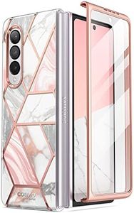 i-Blason Cosmo Series Case for Samsung Galaxy Z Fold 3 5G (2021), Slim Stylish Protective Bumper Case (Marble)