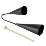 A-Star Two Tone Double Metal Samba Agogo Bells with Wooden Beater