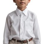 UniformXpress Full Sleeves White Shirt (30, White) | White Shirt for Boys | Uniform Shirt