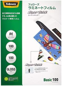 Fellowes 5848101 Laminating Film, 100 Microns, Long Side Binding, A4, Size, 100 Sheets