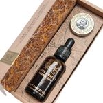 Captain Fawcett Ricki Hall's Booze & Baccy Beard Oil & Moustache Wax Gift Set