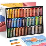 Paul Rubens Oil Pastels, 72 Vibrant Colors Soft Oil Pastel Set, Creamy Texture Easy to Blend, Bullet Heads HAIYA Oil Pastels for Artists, Painting, Drawing, Beginners, Students