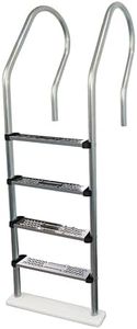 Blue Wave NE1149 Premium Stainless Steel Reverse Bend In-Pool Ladder for Above Ground Pools