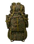 F Gear Neutron 50L, Unisex Trekking Bag|Military Bag|Army Bag|Hiking Camping Travel Leisure Tourist Outdoor Sport Rucksack|Multi Pockets, Shoulder Bag - Drawstring Top Open| (Marpat WL)